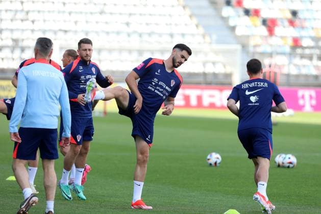 Croatia National Football Team - Training session Josip Sutalo of Croatia during the training session of Croatia National Football Team at HNK Rijeka Stadium on May 27, 2024. in Rijeka, Croatia. GoranxKovacic PIXSELL