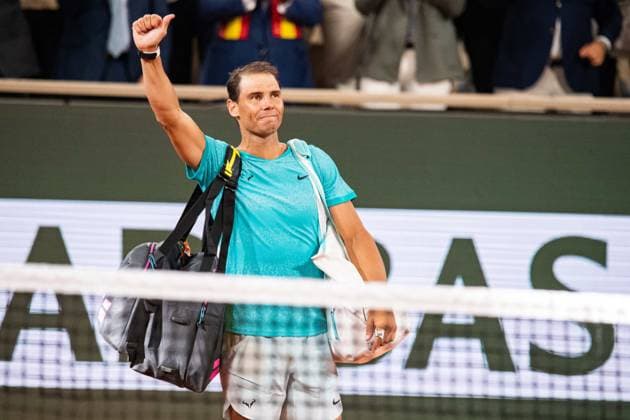 Rafael Nadal (ESP) TENNIS : Roland Garros 2024 - Paris - 27 05 2024 BaptisteAutissier Panoramic 