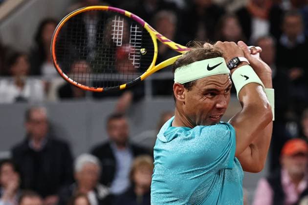 Rafael Nadal, ESP, during first round of 2024 French Open at Roland Garros, Paris, 27 05 2024