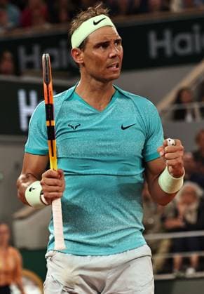 Rafael Nadal, ESP, during first round of 2024 French Open at Roland Garros, Paris, 27 05 2024