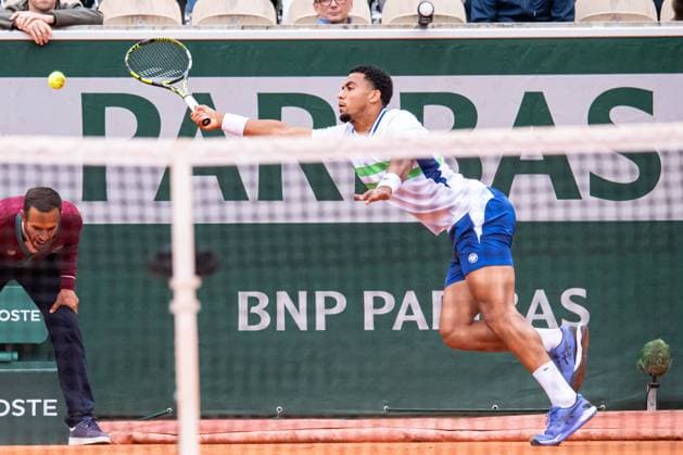Arthur Fils (FRA) TENNIS : Roland Garros 2024 - Paris - 27 05 2024 BaptisteAutissier Panoramic 