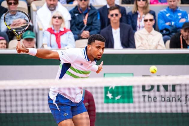 Arthur Fils (FRA) TENNIS : Roland Garros 2024 - Paris - 27 05 2024 BaptisteAutissier Panoramic 