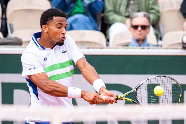 Arthur Fils (FRA) TENNIS : Roland Garros 2024 - Paris - 27 05 2024 BaptisteAutissier Panoramic 