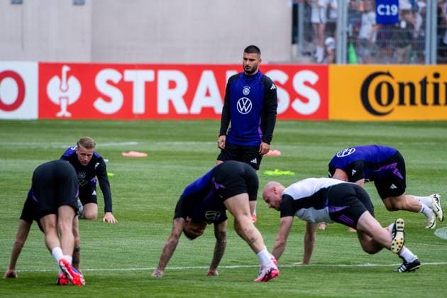 Deniz Undav Germany and Team, GER, Training DFB Football Mens National Team Germany, Public Kick-Off Training Jena, UEFA European Football Championship 2024, 27 05 2024 DFB regulations prohibit any use of photographs as image sequences and or quasi video GER, Training DFB Football Mens National Team Germany, Public Kick-Off Training Jena, UEFA European Football Championship 2024, 27 05 2024 Jena Copyright: xEibner-Pressefoto Memmlerx EP_MMR