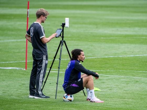 Leroy Sane Germany , GER, Training DFB Fussball Herren Nationalmannschaft Deutschland, Oeffentliches Auftakttraining Jena, UEFA Fussball Europameisterschaft 2024, 27 05 2024 DFB regulations prohibit any use of photographs as image sequences and or quasi video GER, Training DFB Fussball Herren Nationalmannschaft Deutschland, Oeffentliches Auftakttraining Jena, UEFA Fussball Europameisterschaft 2024, 27 05 2024 Jena Copyright: xEibner-Pressefoto Memmlerx EP_MMR