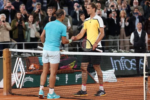 ROLAND GARROS 2024 Thierry Larret Maxppp. Tennis. Roland Garros 2024. Internationaux de France de tennis. Stade Roland Garros, Paris (75). Le 27 mai 2024. Court Philippe Chatrier : Alexander SVEREV (GER) vs Rafael NADAL (ESP) PARIS (75) STADE ROLAND GARROS PARIS ILE DE FRANCE FRANCE  Copyright: xThierryxLarret MAXPPPxThierryxLarretx TL_20240527_3066 0491558566st