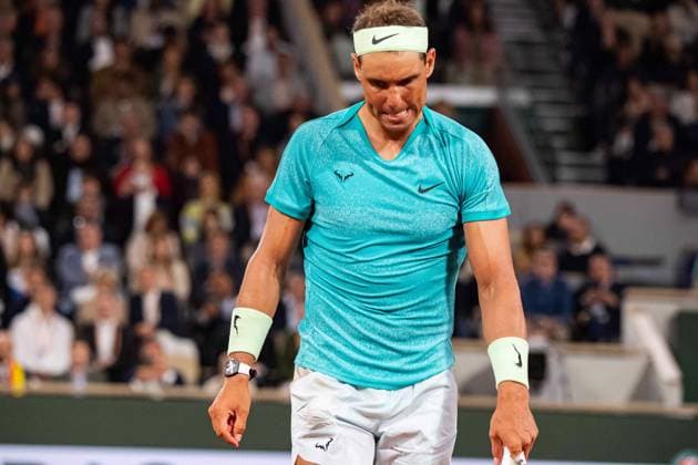Rafael Nadal (ESP) TENNIS : Roland Garros 2024 - Paris - 27 05 2024 BaptisteAutissier Panoramic 