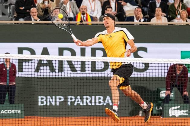 Alexander Zverev (GER) TENNIS : Roland Garros 2024 - Paris - 27 05 2024 BaptisteAutissier Panoramic 
