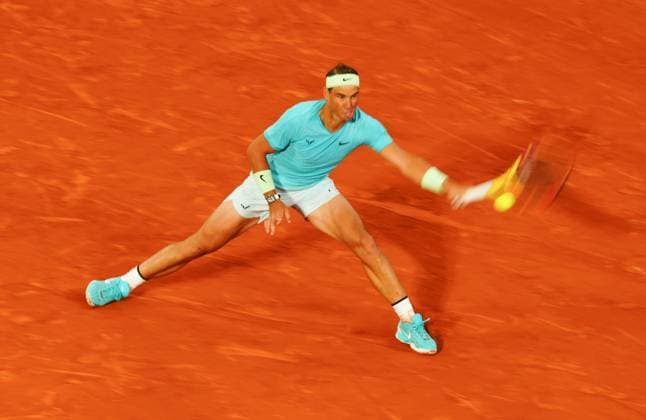 Rafa Nadal in first round action French Open Tennis, Day 2, Tennis, Roland Garros, Paris, France - 27 May 2024  Copyright: xJavierxGarcia Shutterstockx 14506169an