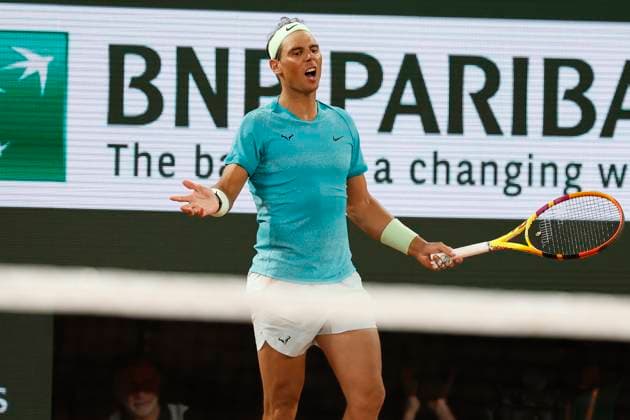 May 27, 2024, Paris, Paris, France: Rafael Nadal (ESP) react during the tennis Grand Slamt of Roland Garros 2024, day 1, match between Alexander Zverev (GER) and Rafael Nadal (ESP) at Roland Garros Stadium - on May 23 2024.Paris - France Paris France - ZUMAb253 20240527_zsp_b253_093 Copyright: xLoicxBaratouxx