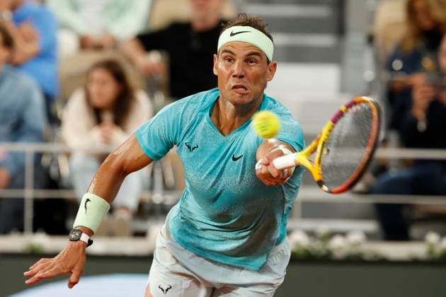 May 27, 2024, Paris, Paris, France: Rafael Nadal (ESP) in action during the tennis Grand Slamt of Roland Garros 2024, day 1, match between Alexander Zverev (GER) and Rafael Nadal (ESP) at Roland Garros Stadium - on May 23 2024.Paris - France Paris France - ZUMAb253 20240527_zsp_b253_095 Copyright: xLoicxBaratouxx