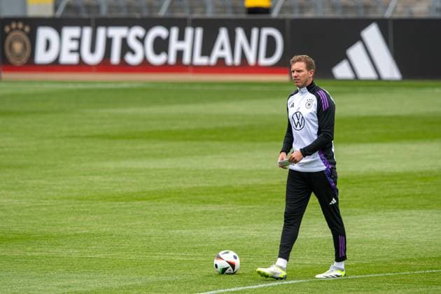 Football, Men, Season 2023 2024, German national team, European Championship preparation, public training in Jena, in the picture national coach Julian Nagelsmann Germany , 27 05 2024, Copyright: xSebastianxRäppold MatthiasxKochx