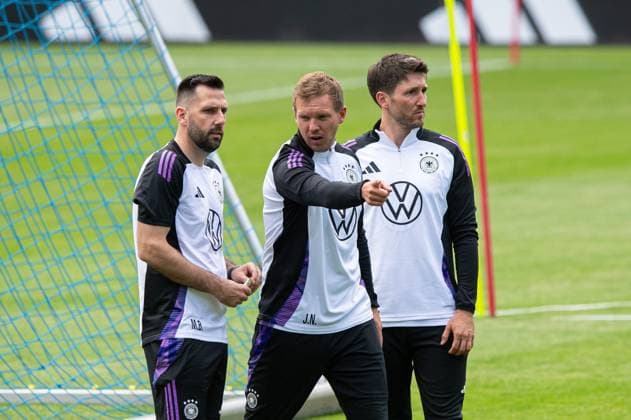Football, men, season 2023 2024, German national team, European Championship preparation, public training in Jena, in the picture from left Copyright: xSebastianxRäppold MatthiasxKochx