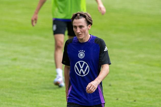 Football, men, season 2023 2024, German national team, European Championship preparation, public training in Jena, in the picture Rocco Reitz Germany , 27 05 2024, Copyright: xSebastianxRäppold MatthiasxKochx