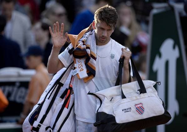 Cameron Norrie of GBR leaves the court following his loss French Open Tennis, Day 2, Tennis, Roland Garros, Paris, France - 27 May 2024  Copyright: xEllaxLing Shutterstockx 14506170at