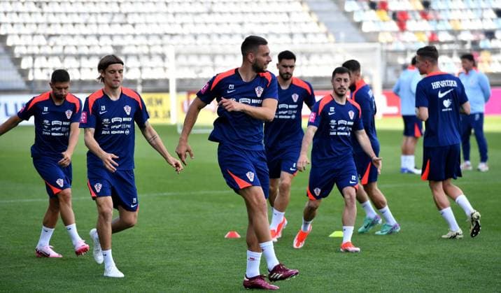 Croatia, Rijeka, 270524. Stadium Rujevica. Training of the Croatian national football team. In the photo: football player training. Photo: Damir Skomrlj CROPIX Copyright: xxDamirxSkomrljx trening_reprezentacija9-270524