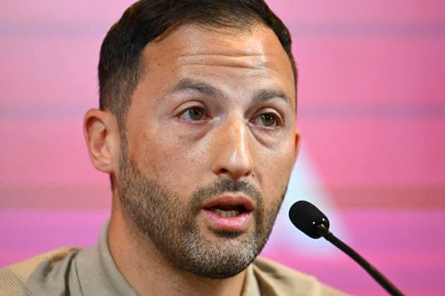 Squad Announcement UEFA EURO, EM, Europameisterschaft,Fussball 2024 TUBIZE, BELGIUM - MAY 28 : Belgian national coach Domenico Tedesco talking to the press during a press conference, PK, Pressekonferenz to announce his player selection to compete in the UEFA Euro 2024 tournament in Germany on May 28, 2024 in Tubize, Belgium, 28 05 2024 Tubize Belgium  Copyright: xVincentxKalutx