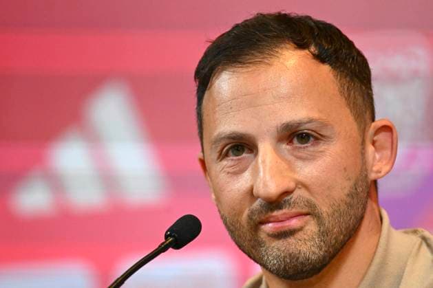 Squad Announcement UEFA EURO, EM, Europameisterschaft,Fussball 2024 TUBIZE, BELGIUM - MAY 28 : Belgian national coach Domenico Tedesco talking to the press during a press conference, PK, Pressekonferenz to announce his player selection to compete in the UEFA Euro 2024 tournament in Germany on May 28, 2024 in Tubize, Belgium, 28 05 2024 Tubize Belgium  Copyright: xVincentxKalutx