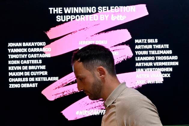 Squad Announcement UEFA EURO, EM, Europameisterschaft,Fussball 2024 TUBIZE, BELGIUM - MAY 28 : Belgian national coach Domenico Tedesco talking to the press during a press conference, PK, Pressekonferenz to announce his player selection to compete in the UEFA Euro 2024 tournament in Germany on May 28, 2024 in Tubize, Belgium, 28 05 2024 Tubize Belgium  Copyright: xVincentxKalutx