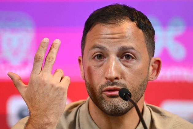 Squad Announcement UEFA EURO, EM, Europameisterschaft,Fussball 2024 TUBIZE, BELGIUM - MAY 28 : Belgian national coach Domenico Tedesco talking to the press during a press conference, PK, Pressekonferenz to announce his player selection to compete in the UEFA Euro 2024 tournament in Germany on May 28, 2024 in Tubize, Belgium, 28 05 2024 Tubize Belgium  Copyright: xVincentxKalutx