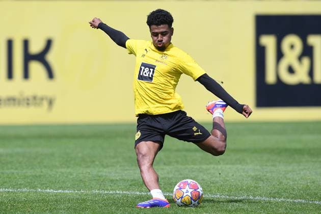 Soccer 1 Bundesliga training Borussia Dortmund on 28 05 2024 at the Hohenbuschei training ground in Dortmund Ian Maatsen Dortmund xRx
