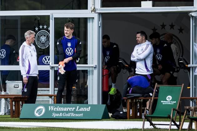 DFB Training Camp Training 28 05 2024 Alexander Nübel Germany DFB Training Camp Training Blankenhain, Golf Spa Resort Weimarer Land on 28 05 2024 Copyright: xBEAUTIFULxSPORTS Wunderlx