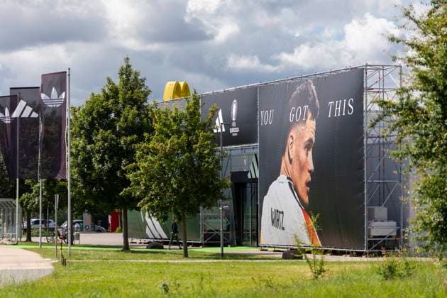 Report 28 05 2024 adidas in Herzogenaurach prepares for the arrival of the mens national team The brand store is all about football and Florian Wirtz from Bayer Leverkusen Herzogenaurach Bayern Germany
