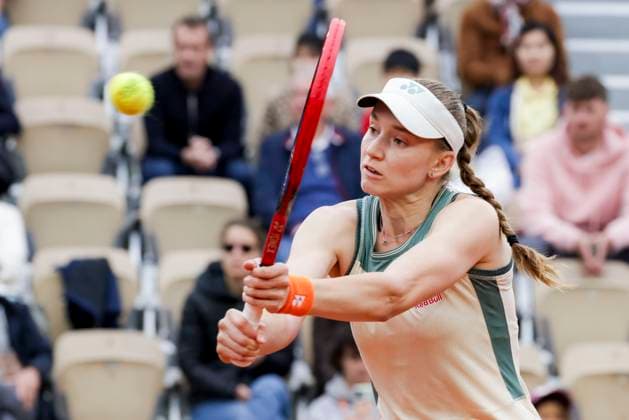 TENNIS - French Open 2024 PARIS,FRANCE,28.MAY.24 - TENNIS - WTA, Tennis Damen Tour, French Open, Roland Garros, Grand Slam. Image shows Elena Rybakina (KAZ).  GEPAxpictures xPatrickxSteiner