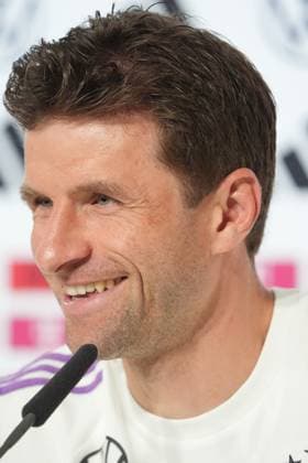 Thomas Müller Germany Germany in the press conference Blankenhain 28 05 2024 Press conference of the German national team for the European Championship preparation, Golf Resort Weimarer Land