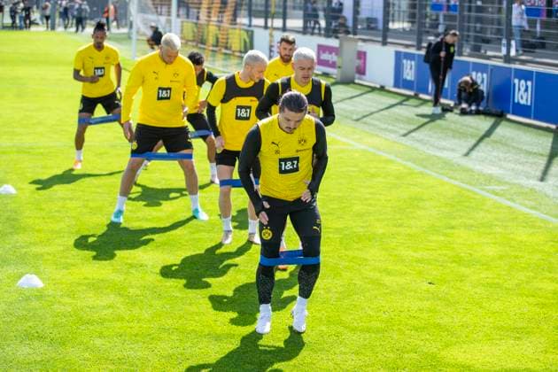 Training Borussia Dortmund, 28 05 2024 Marcel Sabitzer Borussia Dortmund, 20 Training session of Borussia Dortmund on 28 05 2024 before the UEFA Champions League final against Real Madrid, training ground Hohenbuschei, Dortmund DFL regulations prohibit any use of photographs as image sequences and or quasi video Copyright: xBEAUTIFULxSPORTS Meuselx