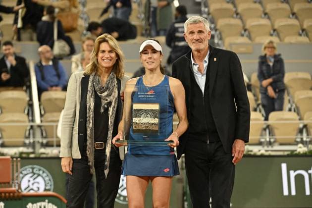Tennis : Roland Garros 2024 - Alize Cornet - France - Fin de carriere Tennis : Roland Garros 2024 - France - 28 05 2024 ChrysleneCaillaud Panoramic 