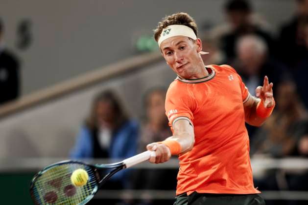 TENNIS - French Open 2024 PARIS,FRANCE,28.MAY.24 - TENNIS - ATP, Tennis Herren World Tour, French Open, Roland Garros, Grand Slam. Image shows Casper Ruud (NOR).  GEPAxpictures xPatrickxSteiner