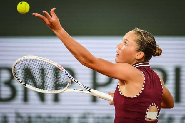 Tennis, French Open, Tag 3 May 28, 2024, Paris, France, France: Erika ANDREEVA of Russia during the third day of Roland-Garros 2024, French Open 2024, Grand Slam tennis tournament at the Roland-Garros Stadium on May 28, 2024 in Paris, France. Paris France - ZUMAm308 20240528_zsp_m308_017 Copyright: xMatthieuxMirvillex