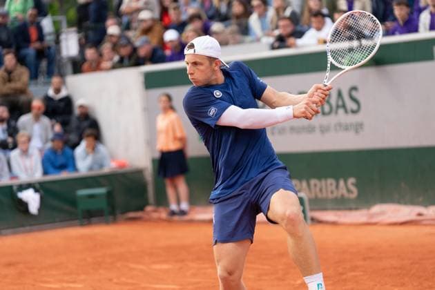 2024-05-28 Roland Garros 2024 - Day Two PARIS, FRANCE - MAY 28: Tallon Griekspoor of the Netherlands during his first round match against Mackenzie McDonald of the United States on Day Two of the 2024 French Open at Roland Garros on May 28, 2024 in Paris, France. (Photo by Marleen Fouchier BSR Agency) Paris France Content not available for redistribution in The Netherlands directly or indirectly through any third parties. Copyright: xBSRxAgencyx