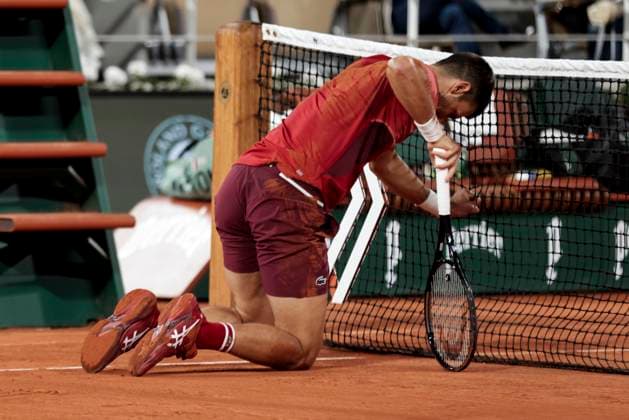 TENNIS - French Open 2024 PARIS,FRANCE,28.MAY.24 - TENNIS - ATP, Tennis Herren World Tour, French Open, Roland Garros, Grand Slam. Image shows Novak Djokovic (SRB).  GEPAxpictures xPatrickxSteiner