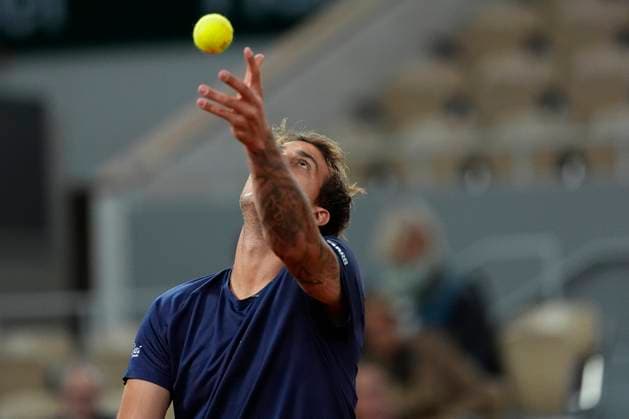 Tennis, French Open, Tag 3 PARIS, FRANCE - Felipe Meligeni Alves of Brazil in action during the 1st round of Roland Garros 2024 match between Casper Ruud vs Felipe Meligeni Alves at Roland Garros Stadium on May 28, 2024 in Paris, France. (Photo by Glenn Gervot Icon Sportswire) TENNIS: MAY 28 Roland-Garros EDITORIAL USE ONLY Icon20240528725920241