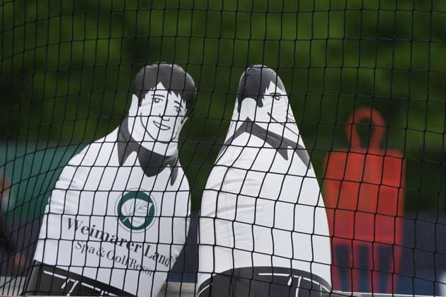 Opposing players wait for training assignment Blankenhain 29 05 2024 Training camp for the German national team in preparation for the European Championship, Golf Resort Weimarer Land