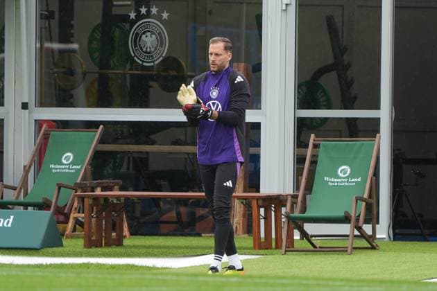 Goalkeeper Oliver Baumann Germany Germany Blankenhain 29 05 2024 Training camp for the German national team in preparation for the European Championship, Golf Resort Weimarer Land