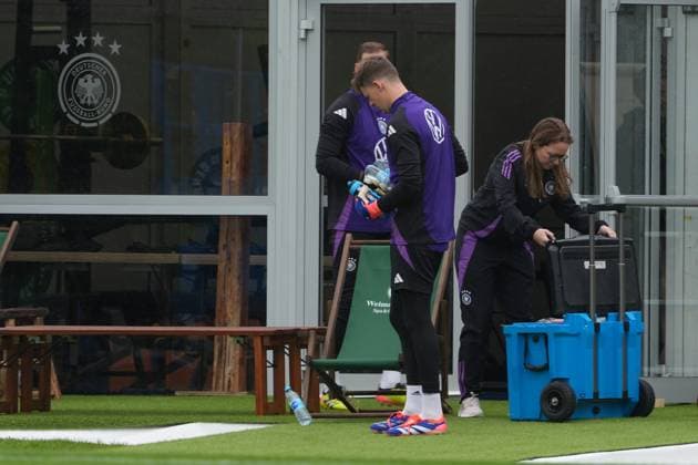 Goalkeeper Goalie Alexander Nübel Germany Germany Blankenhain 29 05 2024 Training camp for the German national team in preparation for the European Championship, Golf Resort Weimarer Land