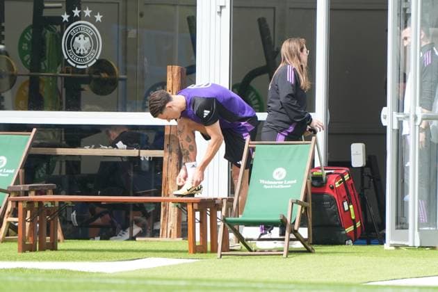 Robin Koch Germany Germany Blankenhain 29 05 2024 Training camp for the German national team in preparation for the European Championship, Golf Resort Weimarer Land