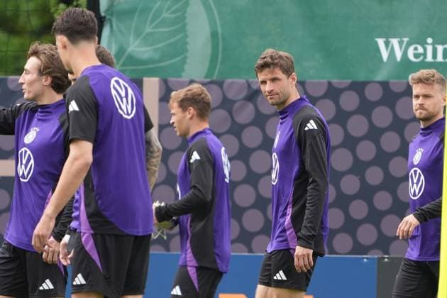 Thomas Müller Germany Germany Blankenhain 29 05 2024 Training camp for the German national team in preparation for the European Championship, Golf Resort Weimarer Land
