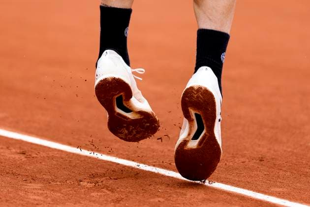 TENNIS - French Open 2024 PARIS,FRANCE,29.MAY.24 - TENNIS - ATP, Tennis Herren World Tour, French Open, Roland Garros, Grand Slam. Image shows a feature with shoes.  GEPAxpictures xPatrickxSteiner