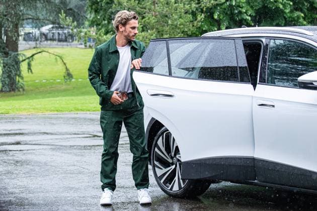 Antoine Griezmann FOOTBALL : Arrivee des joueurs de lÂ’Equipe de France - Clairefontaine - 29 05 2024 BaptisteAutissier Panoramic 