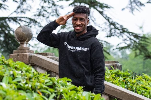 Kingsley Coman FOOTBALL : Arrivee des joueurs de lÂ’Equipe de France - Clairefontaine - 29 05 2024 BaptisteAutissier Panoramic 