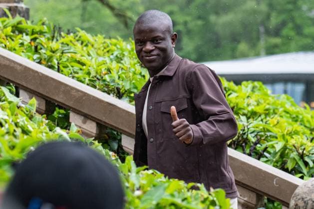 N™Golo Kante FOOTBALL : Arrivee des joueurs de lÂ’Equipe de France - Clairefontaine - 29 05 2024 BaptisteAutissier Panoramic 