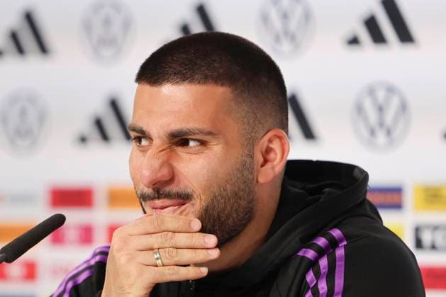 Deniz Undav answers questions from journalists, press conference day 3, training camp of the German national team, Schloss, 29 05 2024, Blankenhain, Germany