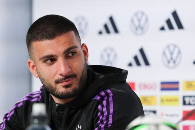 Deniz Undav answers questions from journalists, press conference day 3, training camp of the German national team, Schloss, 29 05 2024, Blankenhain, Germany