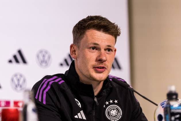 DFB Training Camp Press Conference 29 05 2024 Alexander Nübel Germany DFB Training Camp Press Conference Blankenhain, Golf Spa Resort Weimarer Land on 29 05 2024 Copyright: xBEAUTIFULxSPORTS Wunderlx