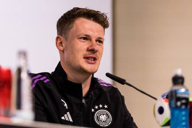 DFB Training Camp Press Conference 29 05 2024 Alexander Nübel Germany DFB Training Camp Press Conference Blankenhain, Golf Spa Resort Weimarer Land on 29 05 2024 Copyright: xBEAUTIFULxSPORTS Wunderlx