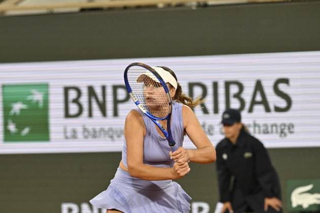 Tennis : Roland Garros 2024 - Sofia Kenin - Usa Tennis : Roland Garros 2024 - France - 29 05 2024 ChrysleneCaillaud Panoramic 